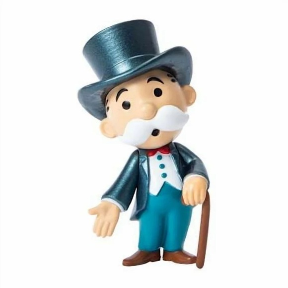 Jada -Mr. Monopoly Metalfigs Figure - Black, White, and Blue - Picture 5 of 5